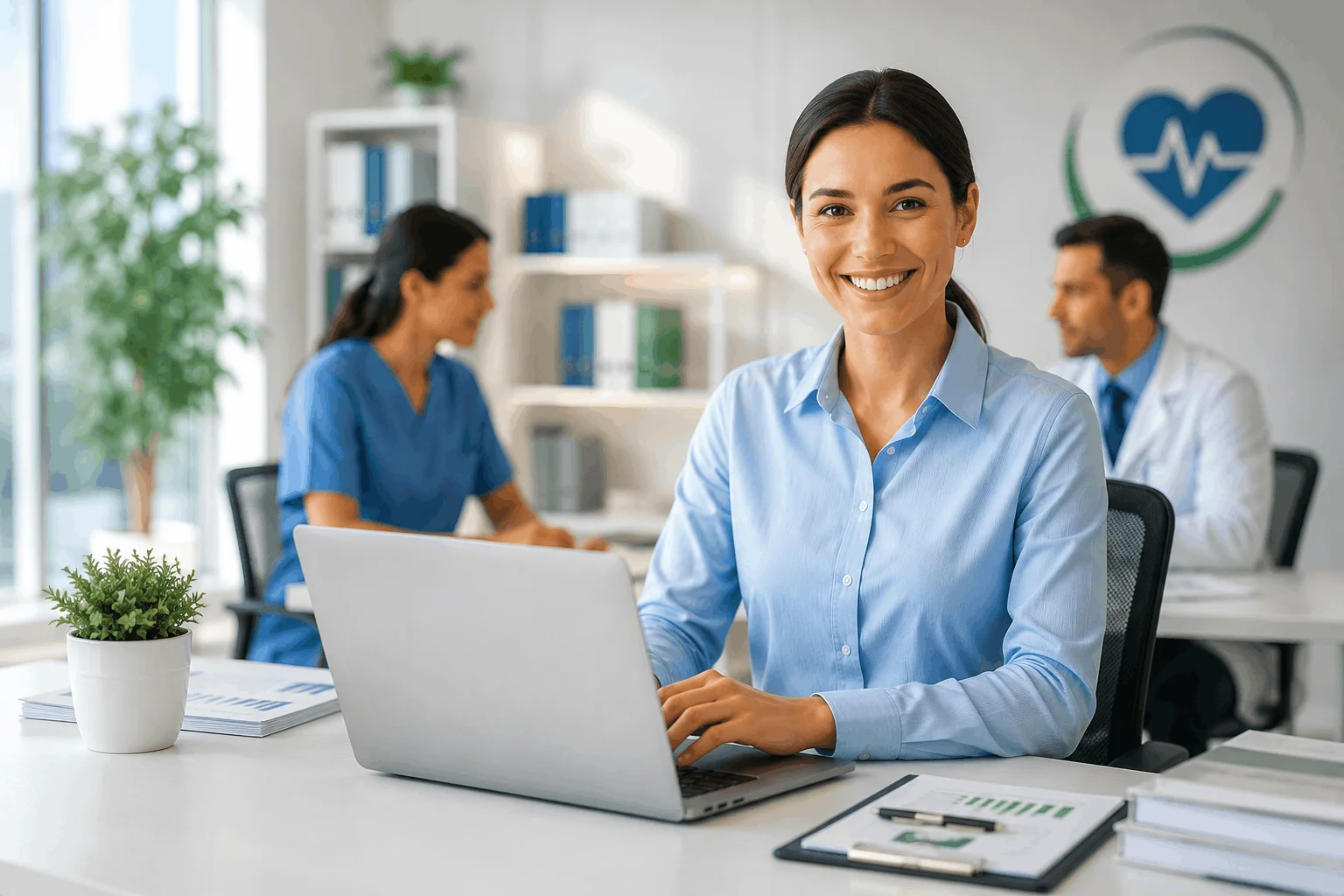 Medical billing professionals supporting healthcare practices
